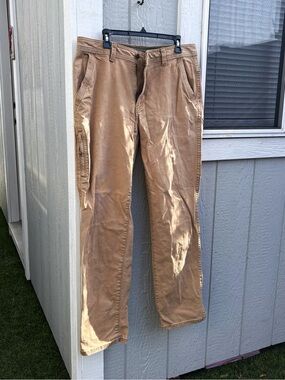 Legendary Outfitters Men's Tan Work Pants - Durable Straight Fit 34x34